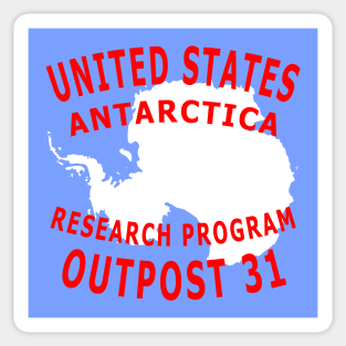 Outpost 31 Antarctica Research Program Sticker